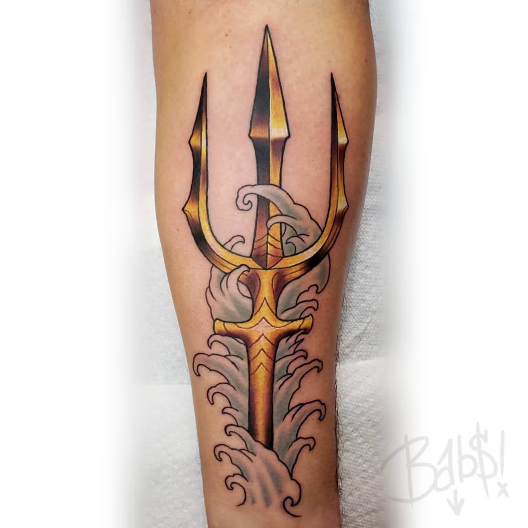 The Mystique Aquaman Trident Tattoo