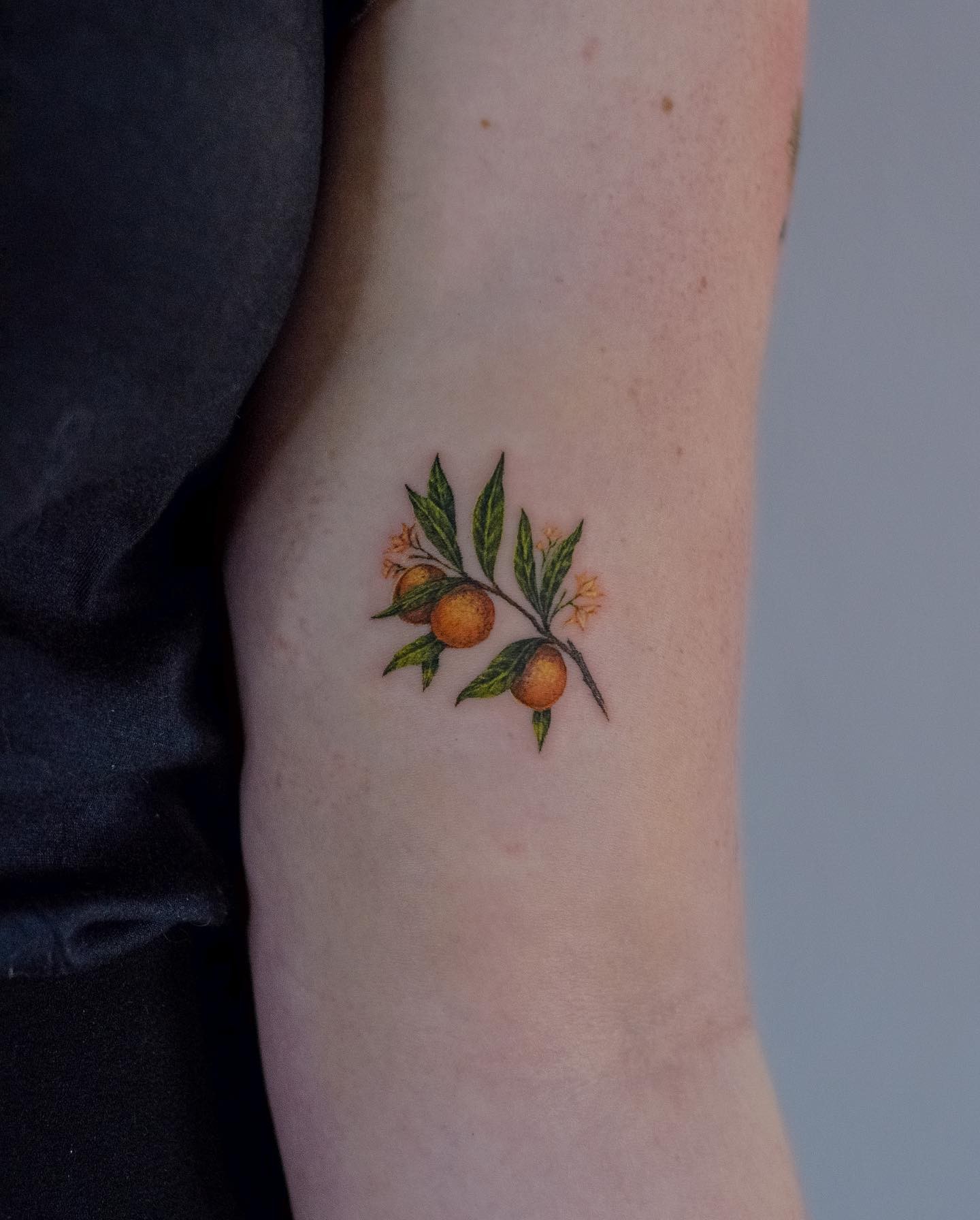 Small Orange Home Tattoo