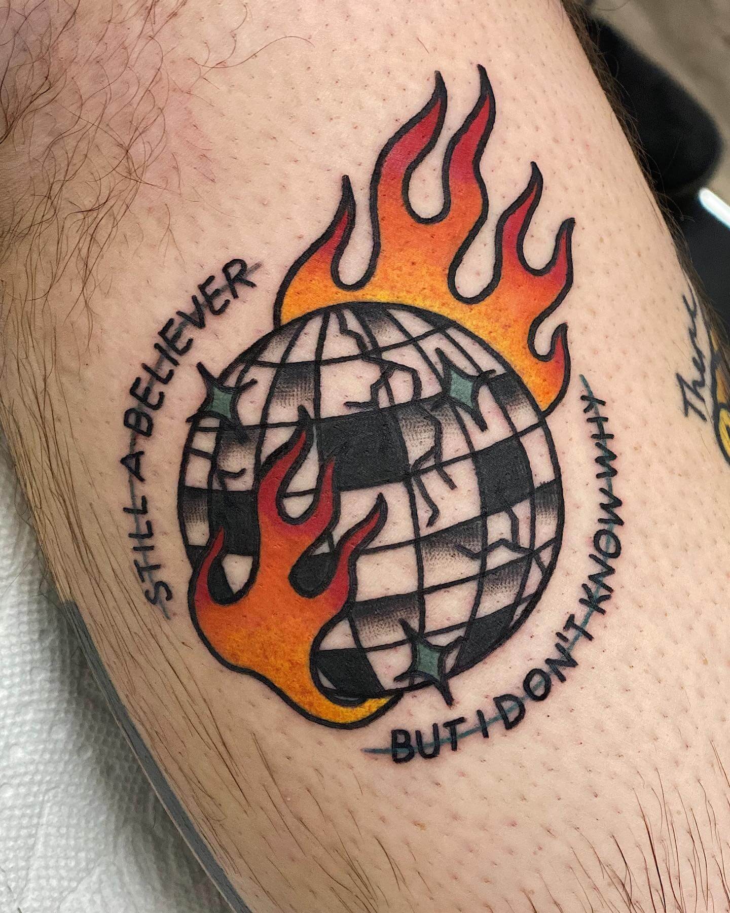 Mirror Disco Ball Tattoo Traditional Ideas