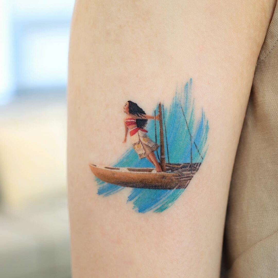 Minimalist Moana Tattoo