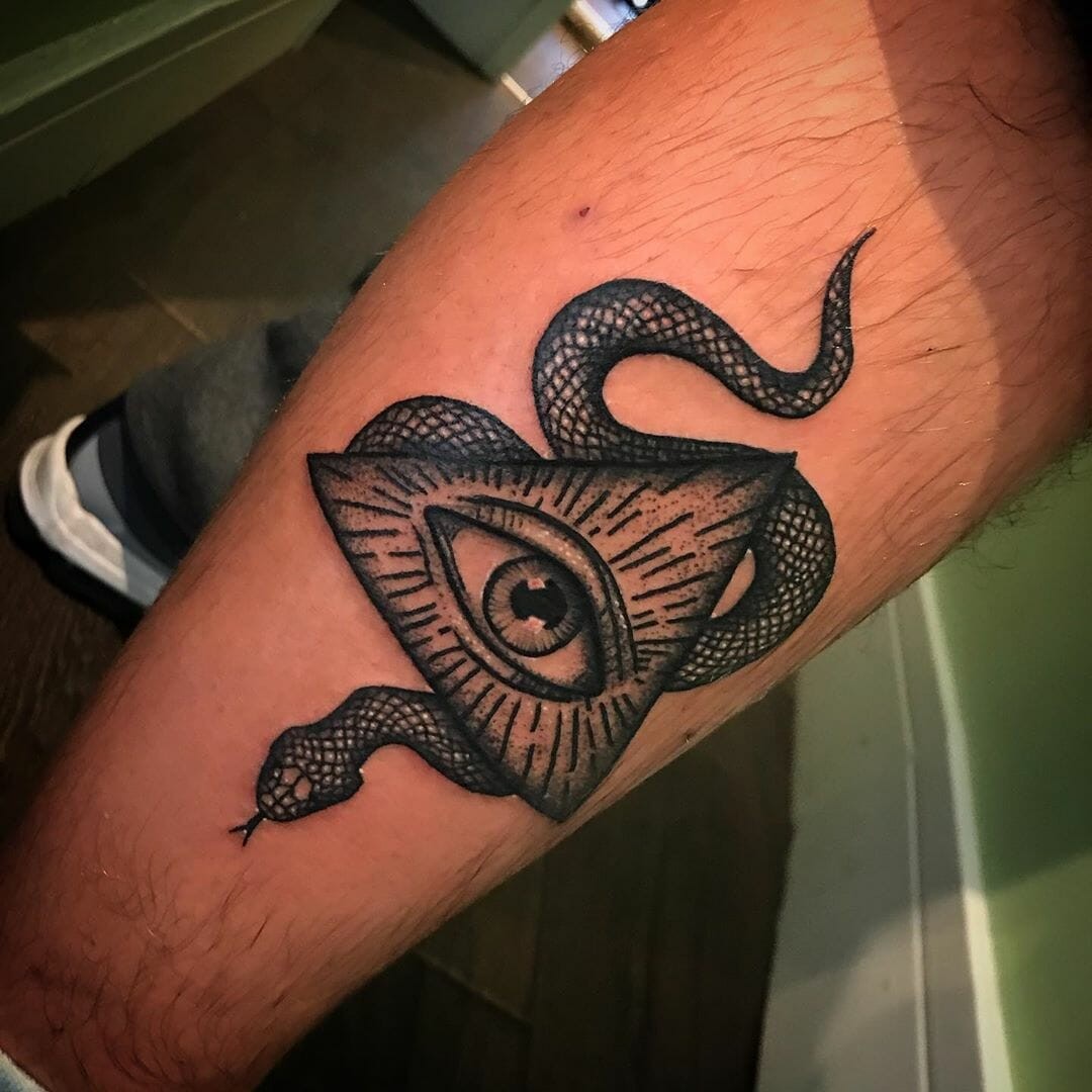 Snake Illuminati Tattoo Symbol