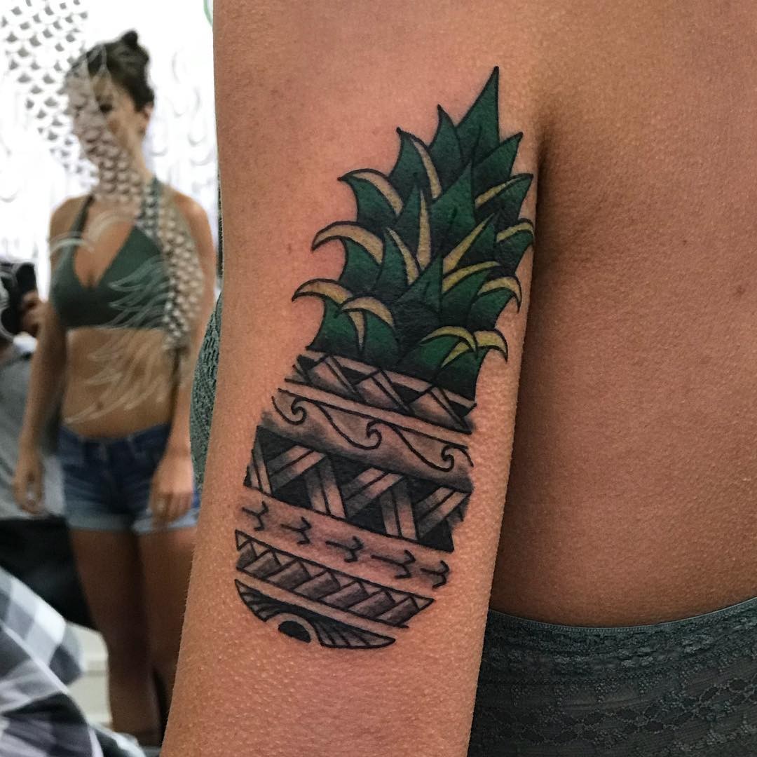 Tribal Pineapple Tattoo