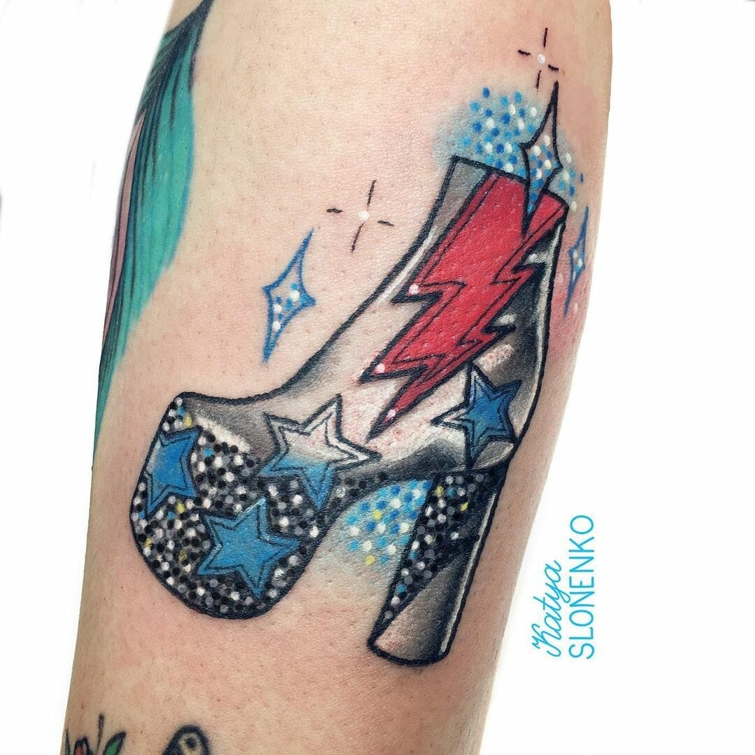 Glamourous High-Heel Boot Tattoo