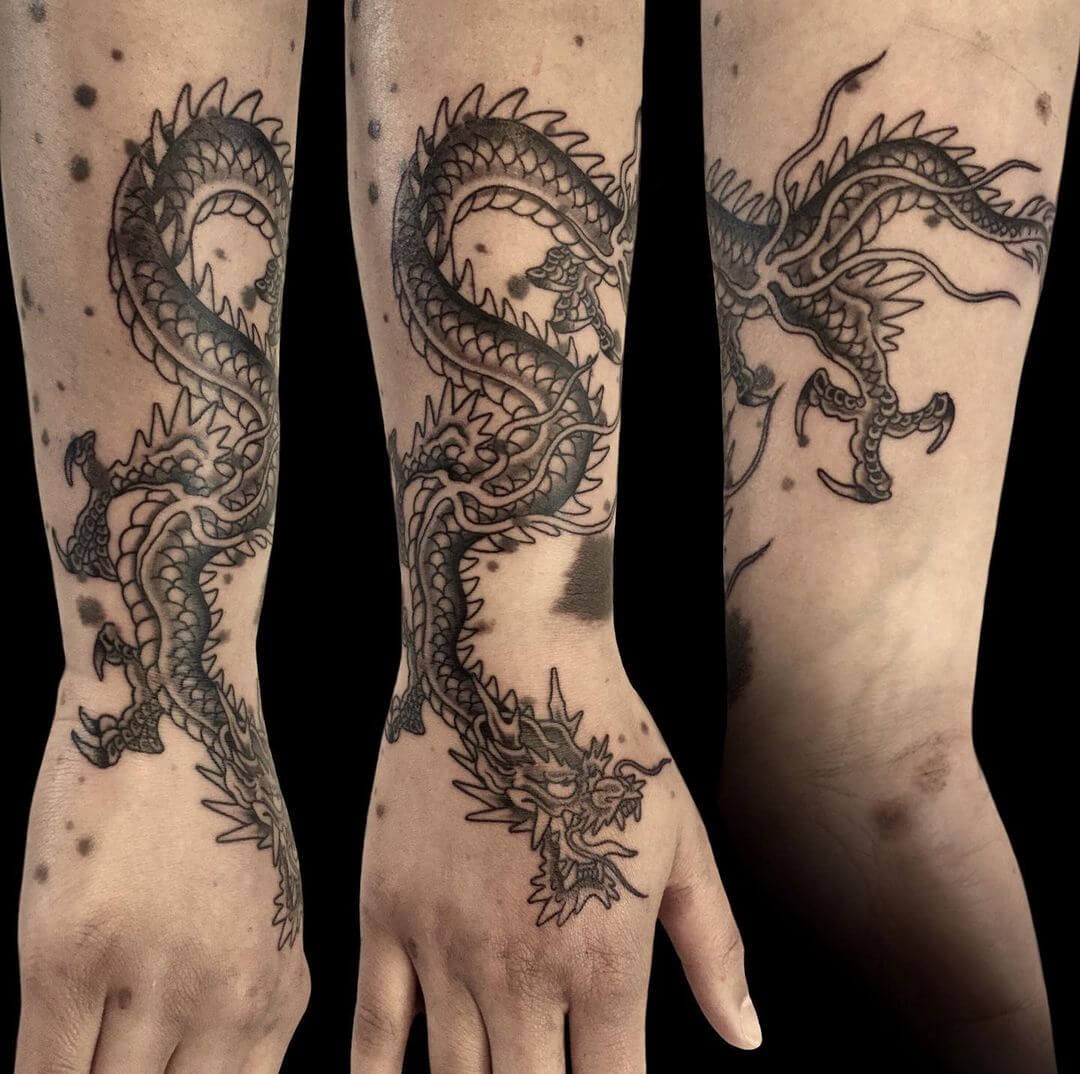 Covering Up Birthmarks With A Dragon Tattoo