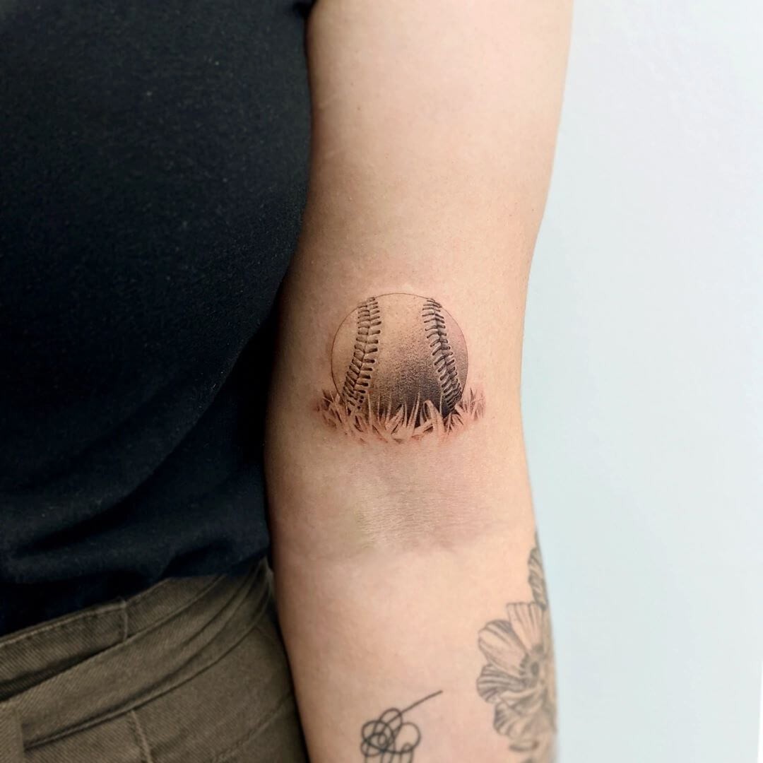 Simple Baseball Tattoo Designs