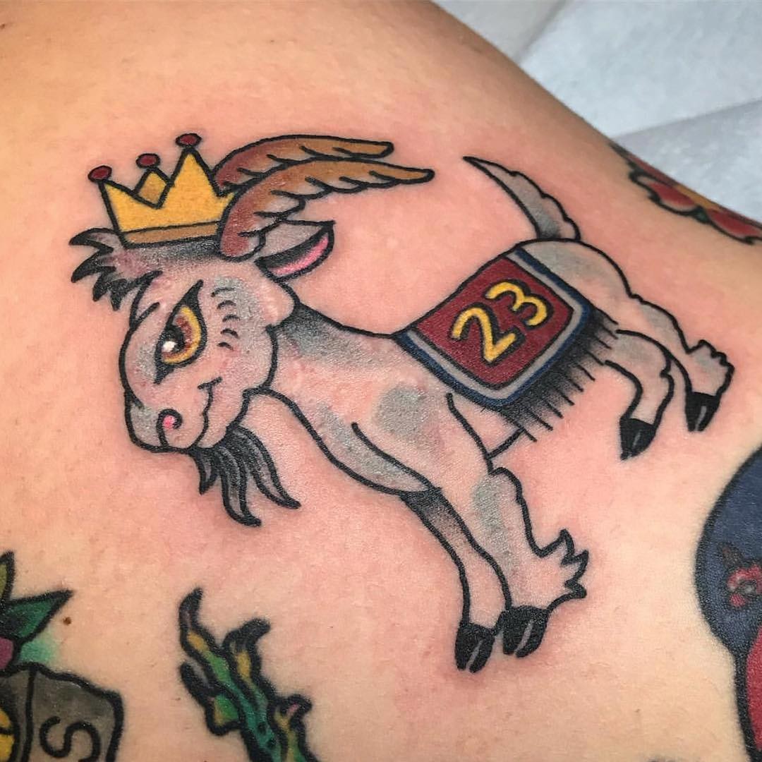 Goat Lebron James Tattoo