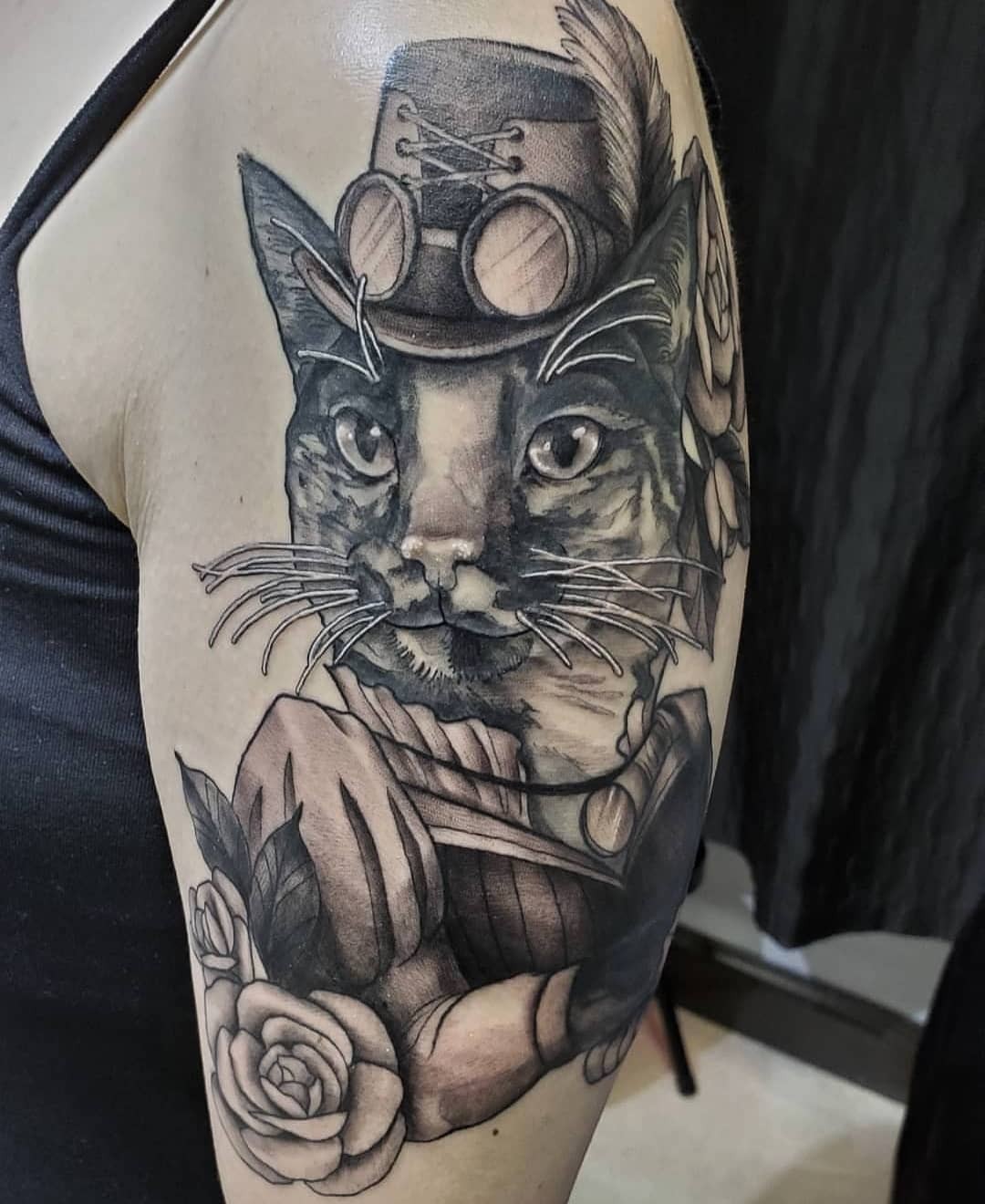 Steampunk Cat Tattoo Designs