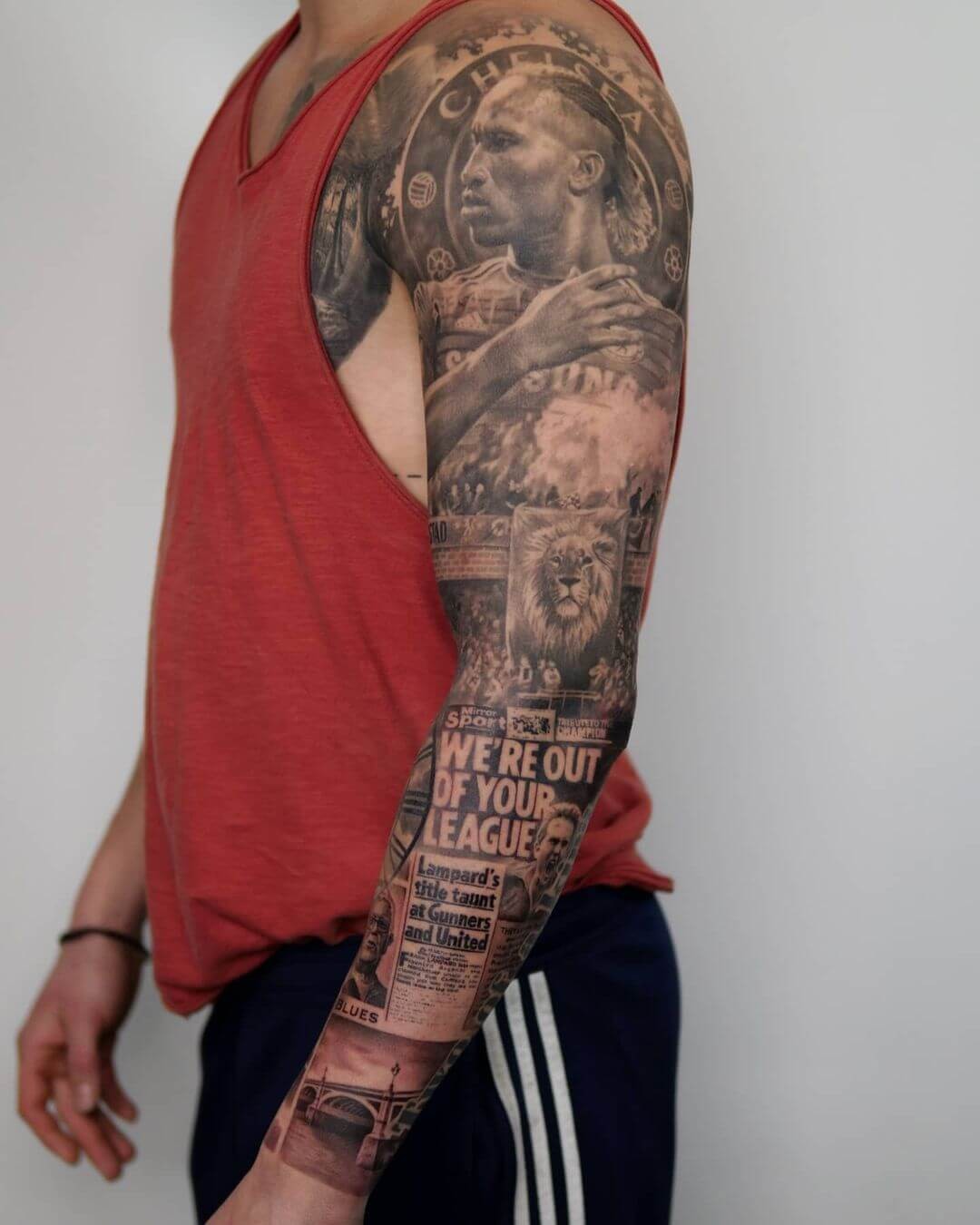 Realistic Full Hand Chelsea Sleeve Tattoo