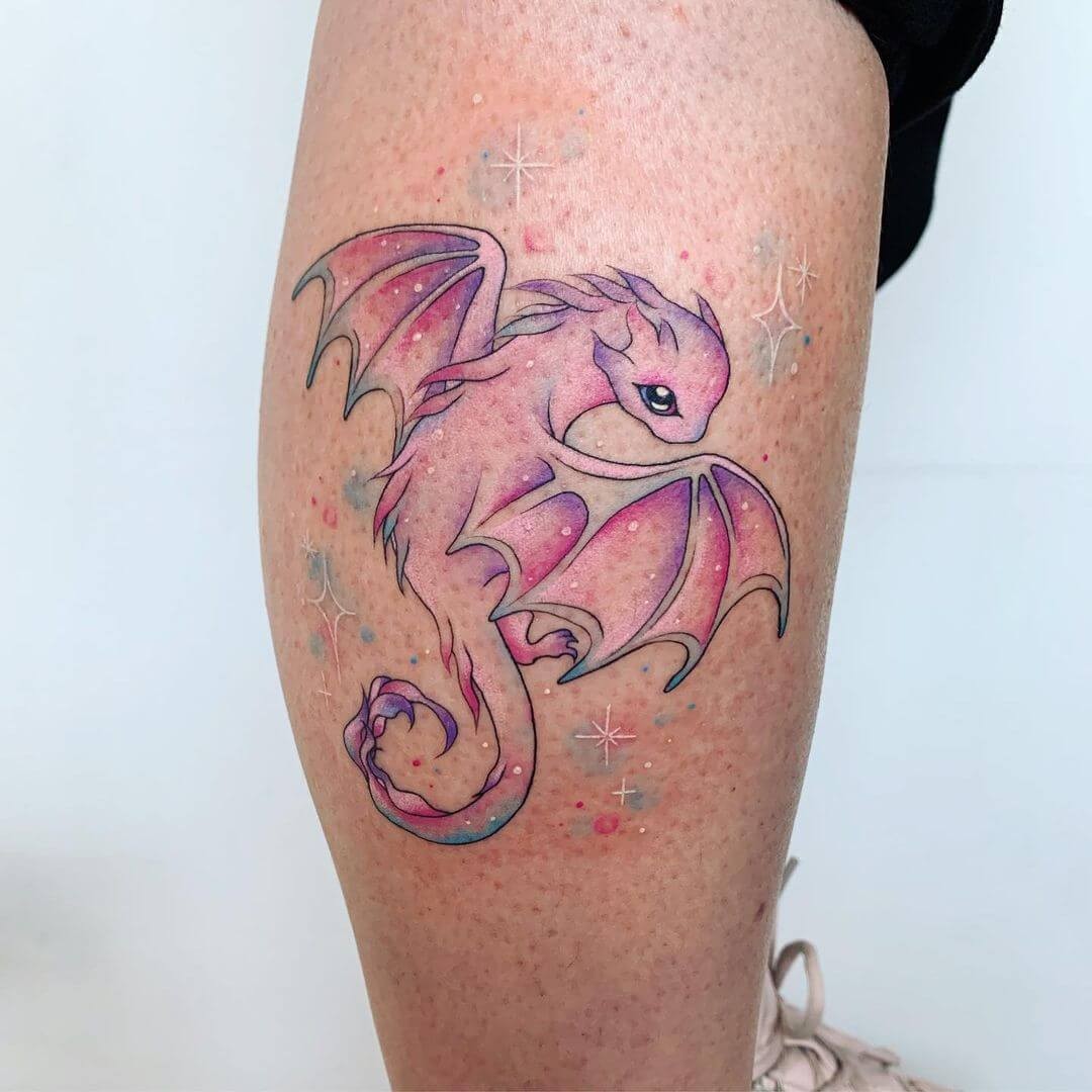 Sparkling Baby Dragon Tattoo