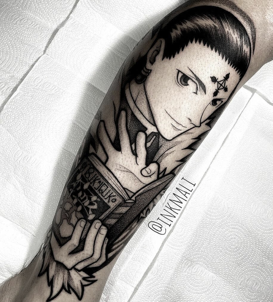 Elaborate Chrollo Tattoo Sleeve