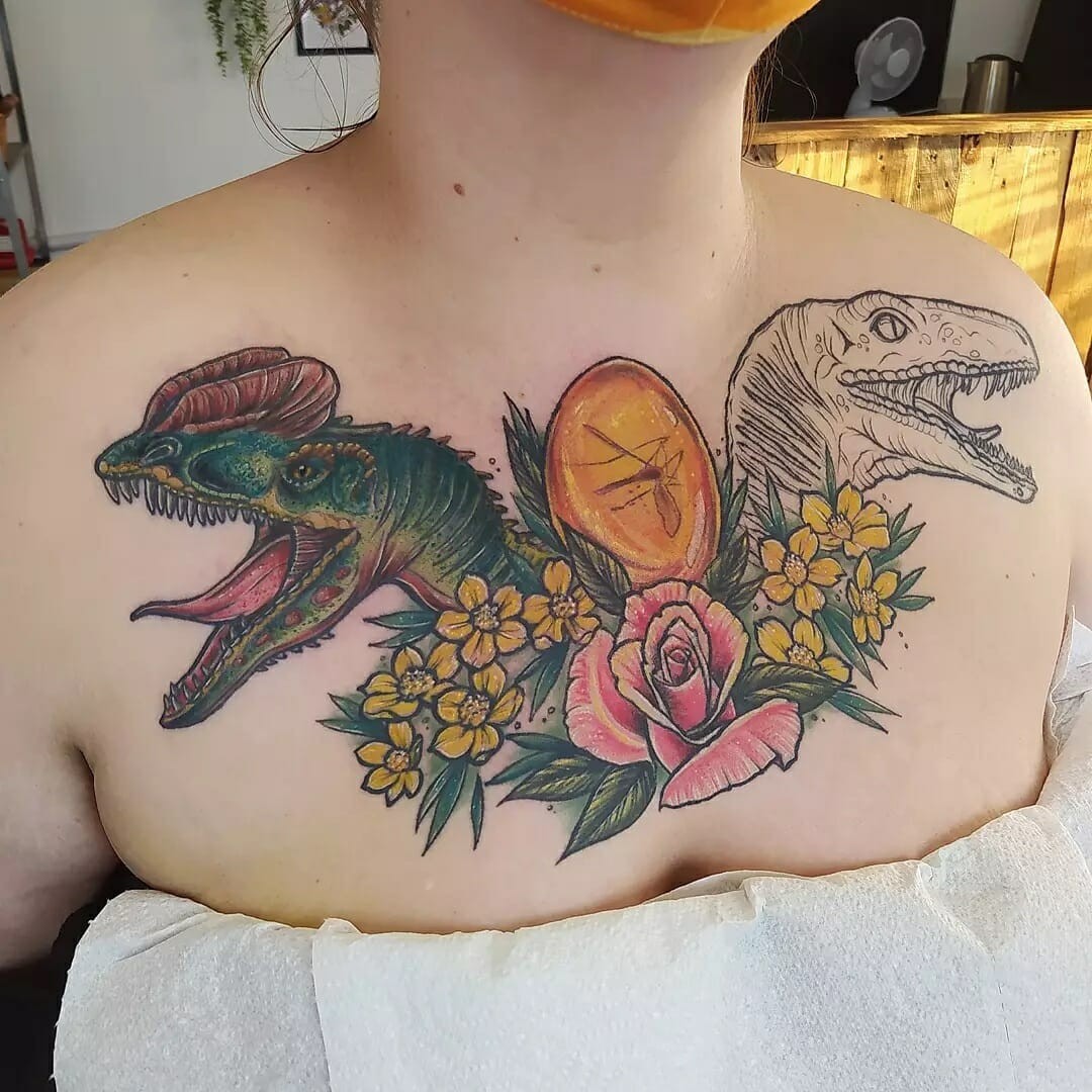 Velociraptor Jurassic Park Tattoo