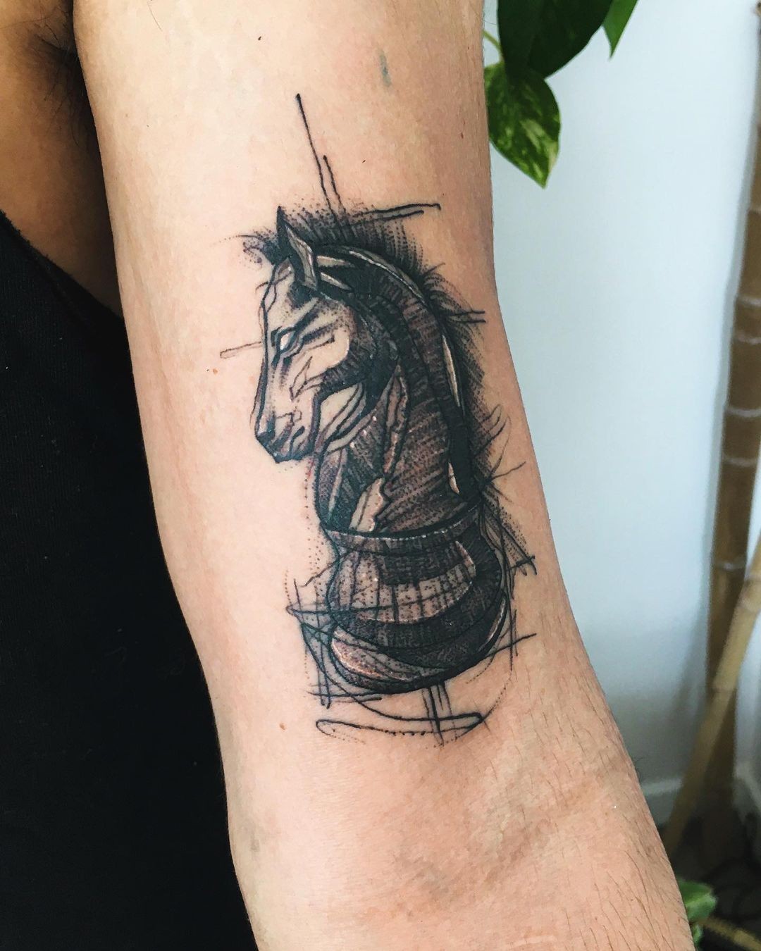 Knight Chess Piece Tattoo