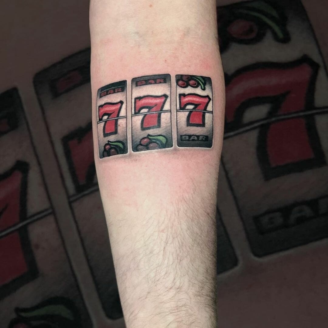 Colored 777 Tattoo