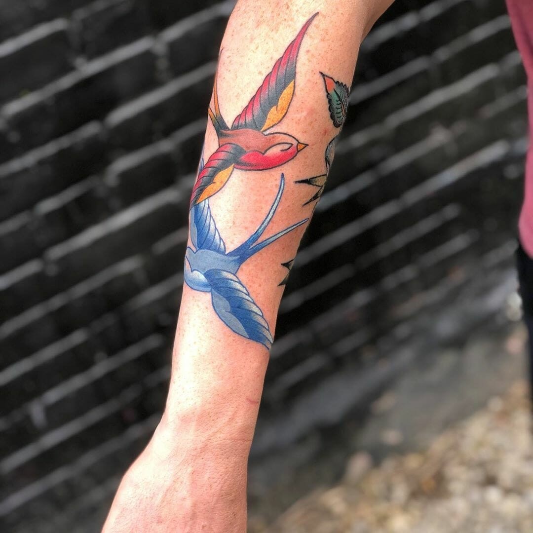 Traditional Swallow Tattoo