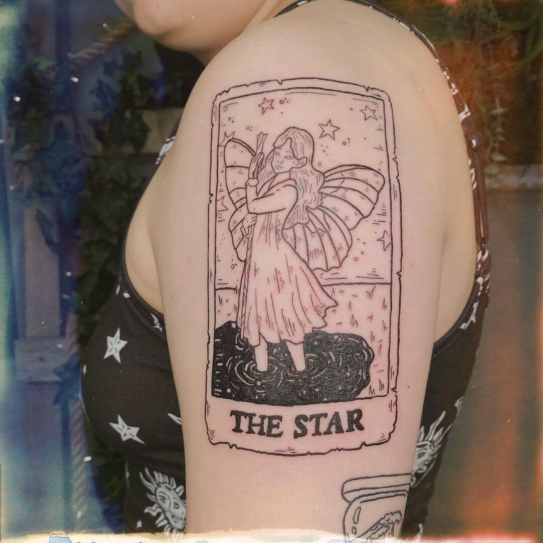 “The Star” Tarot Card Tattoo Design