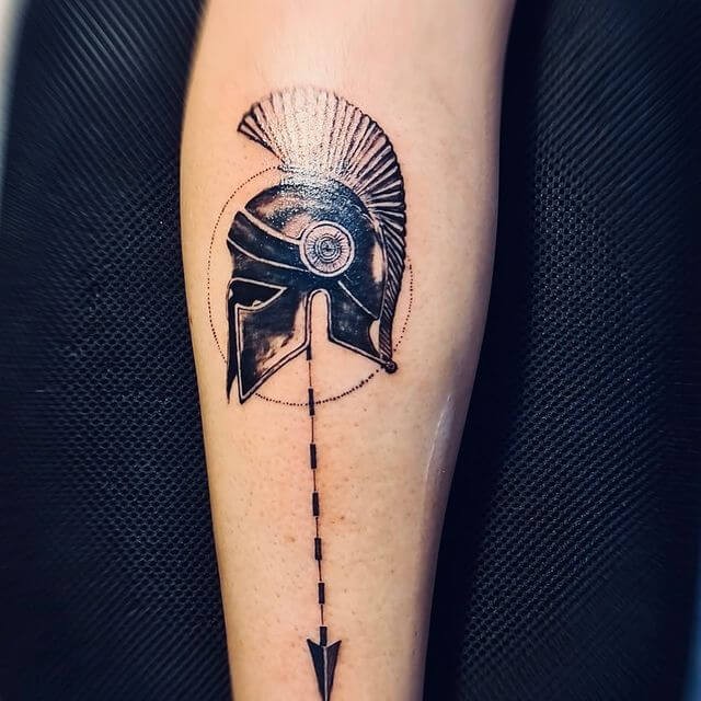 Minimalistic Achilles Tattoo