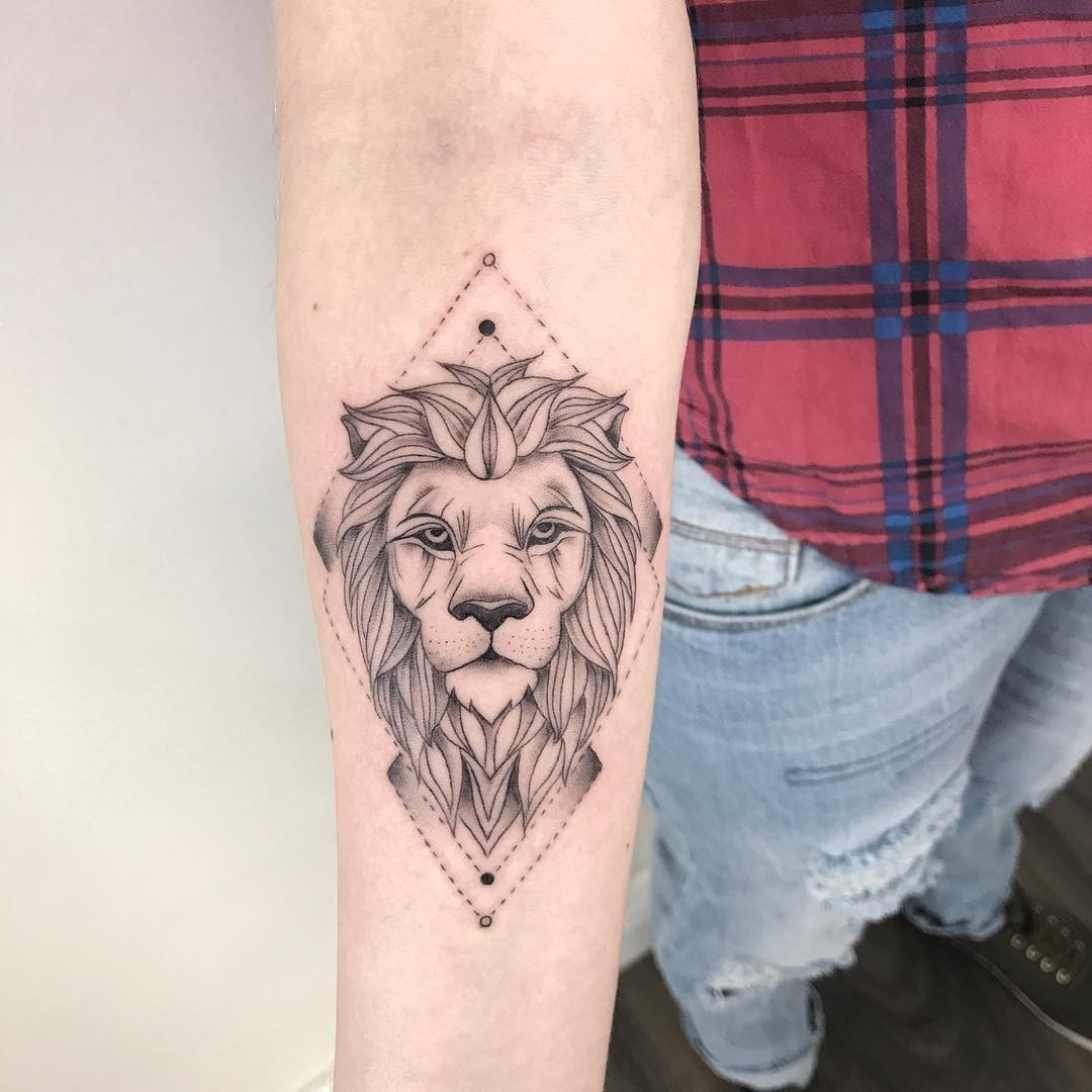 Small Lion Tattoo