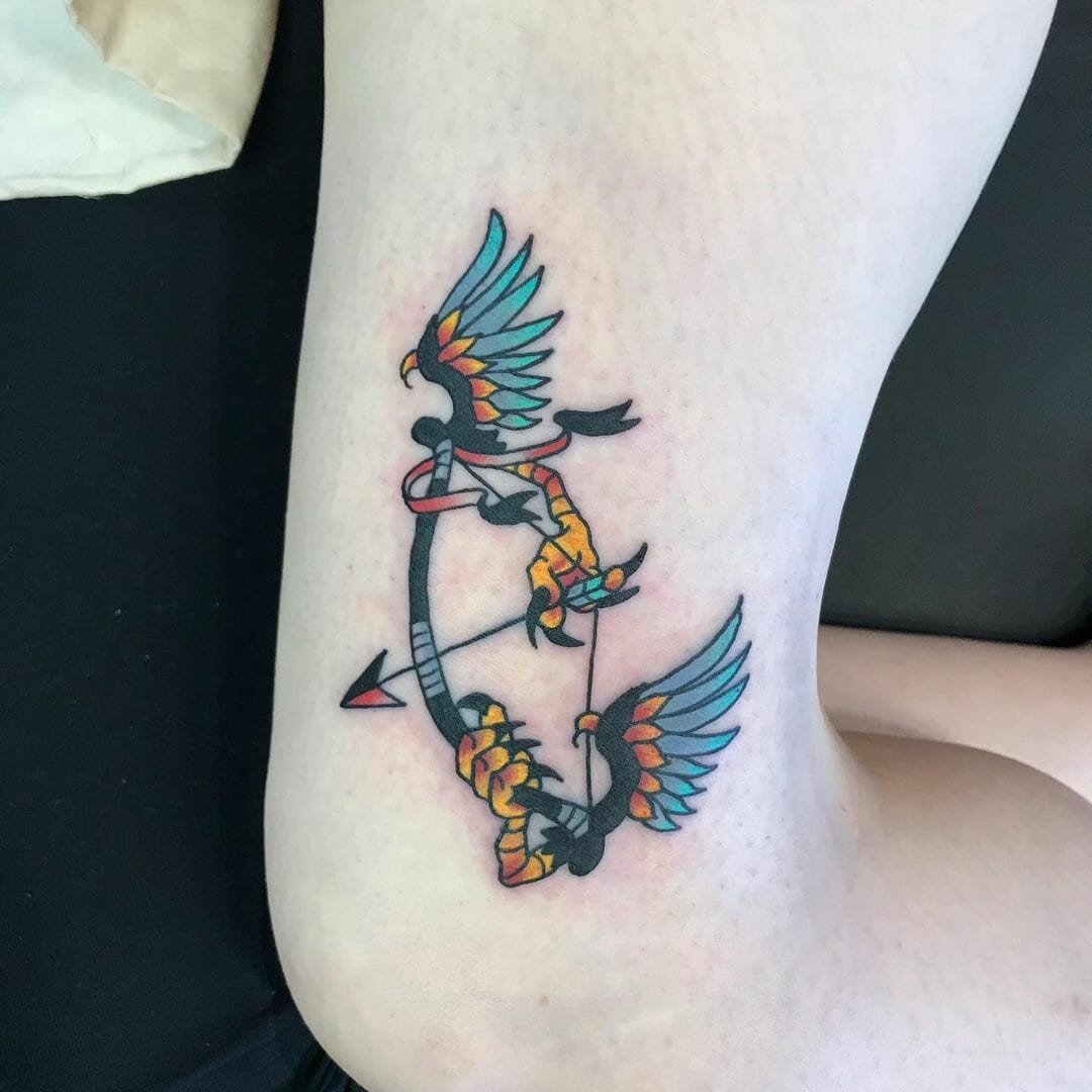 The Native American-inspired Bow And Arrow Tattoo