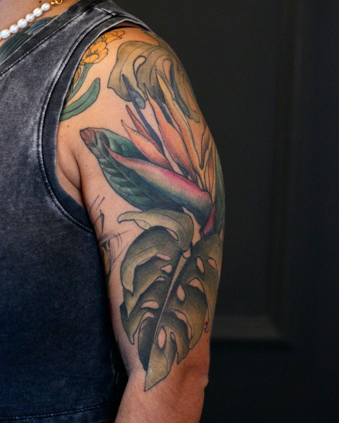 Floral Plant Tattoo