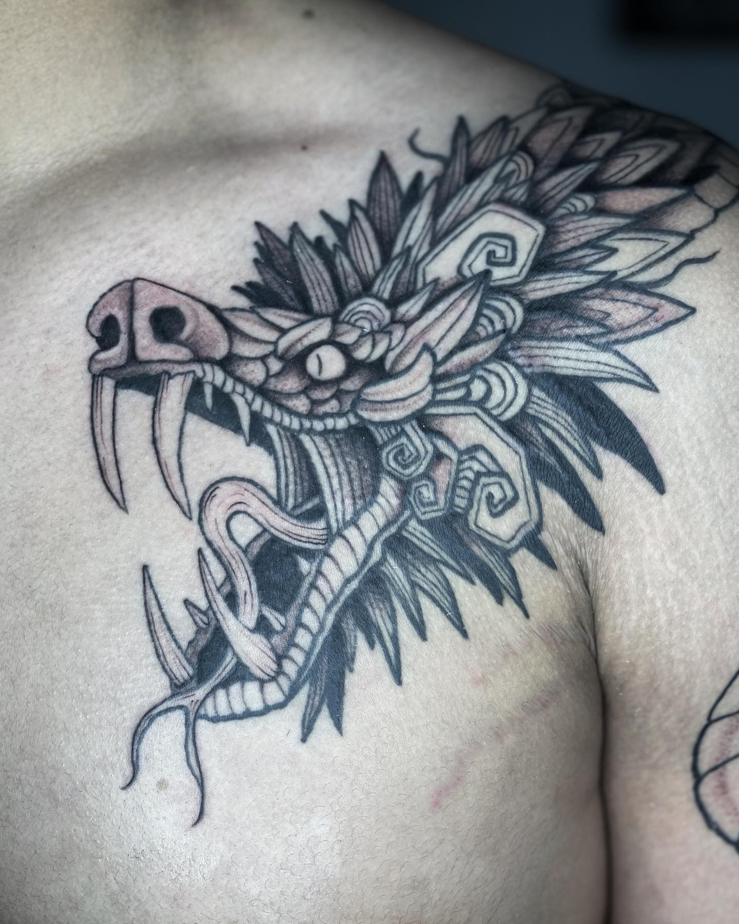 Aztec Dragon Tattoo