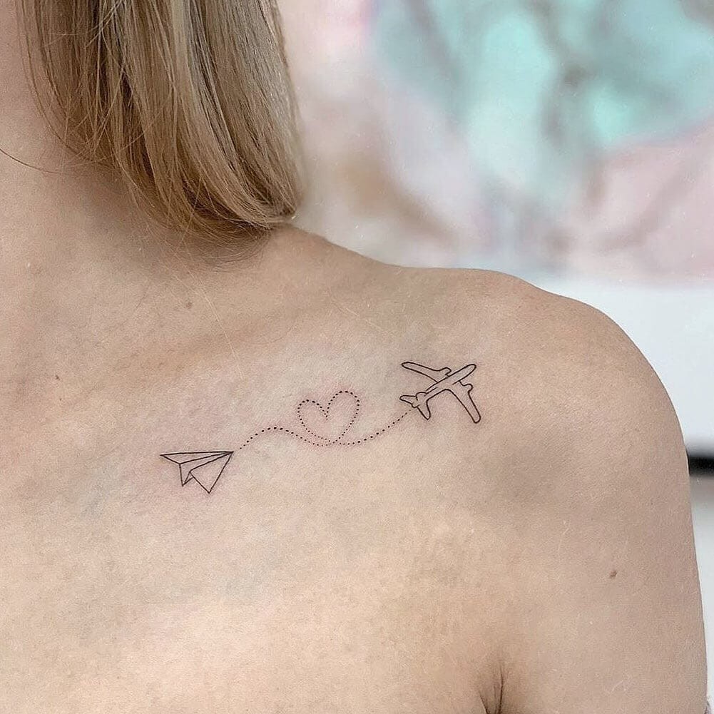 Simple Aircraft Tattoo