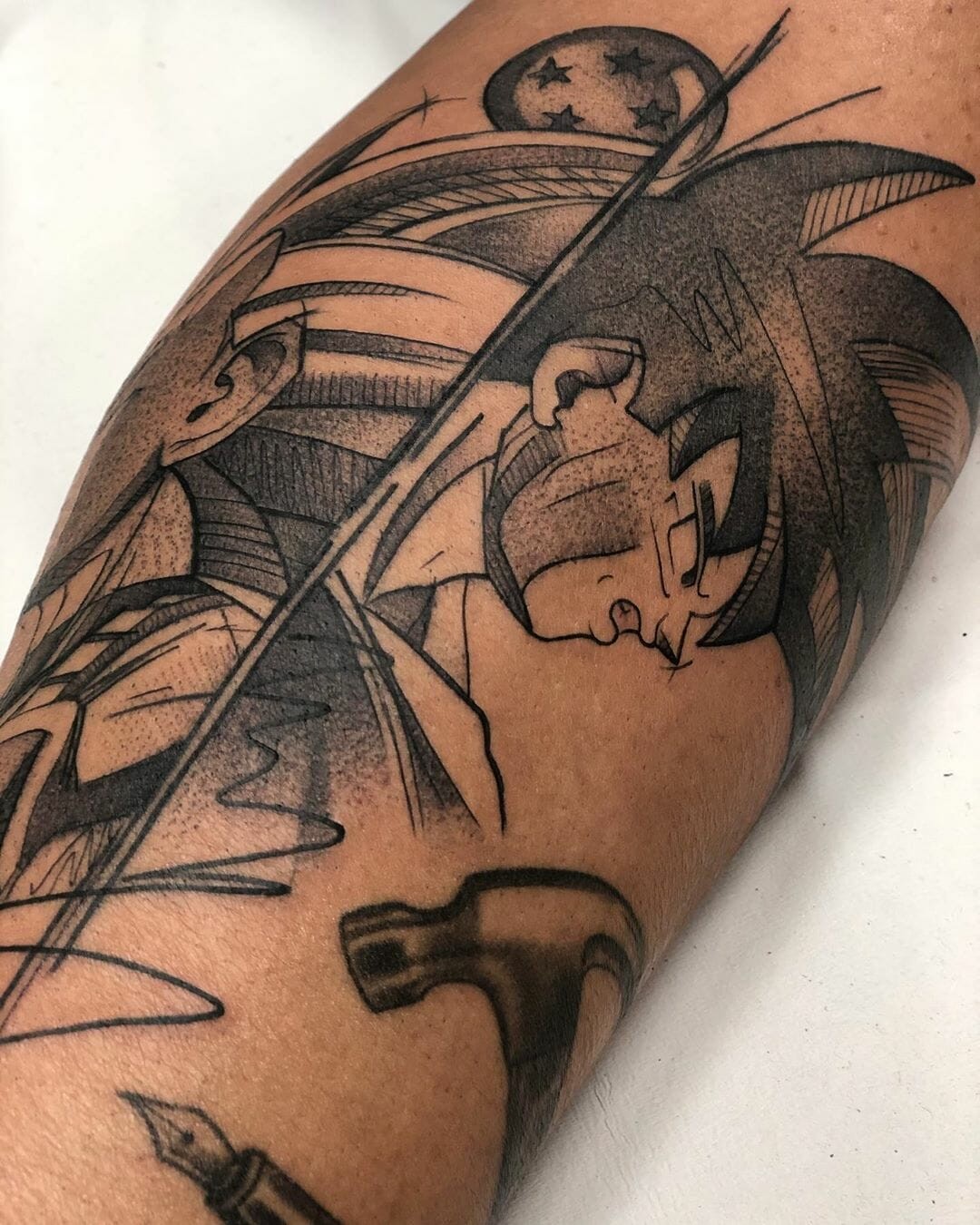 Dragon Ball Z Tattoo Black Design