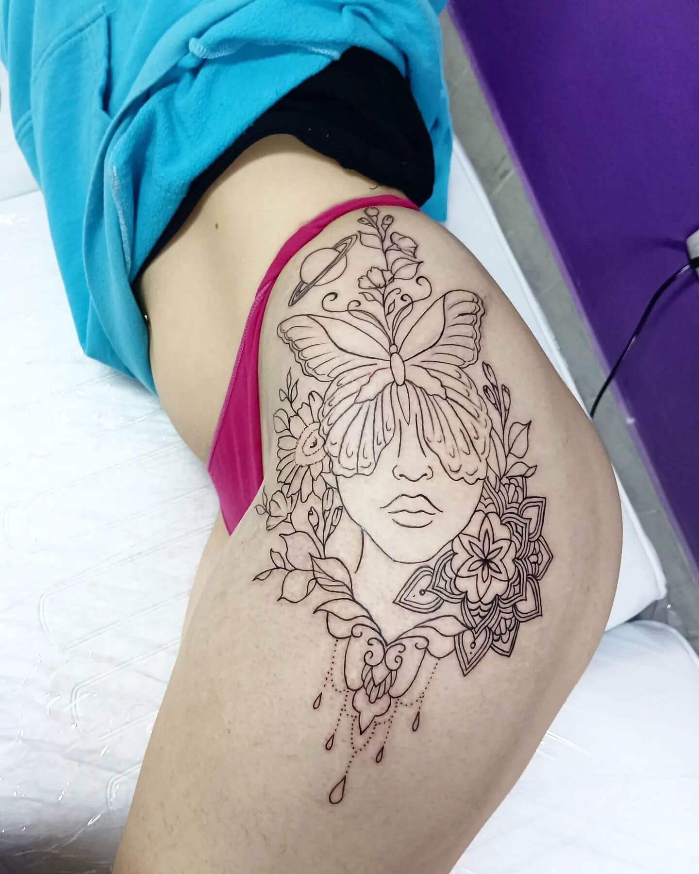 Side Hip Tattoo