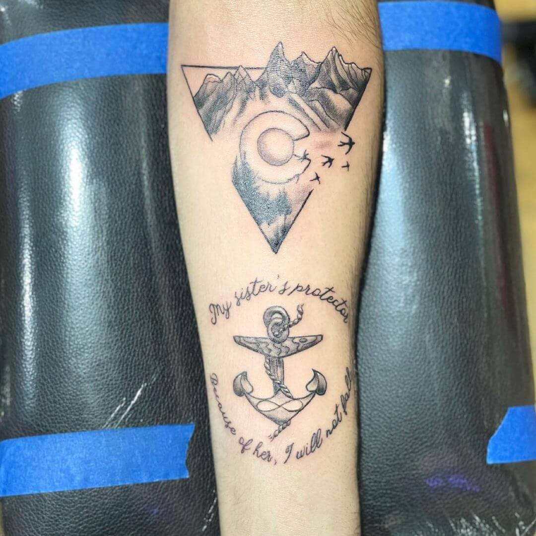 Sister Anchor Tattoo