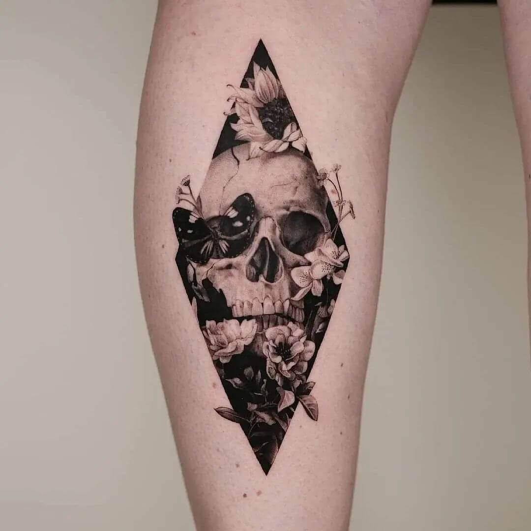 Sugar Skull Tattoo Designs Inspired By Nature