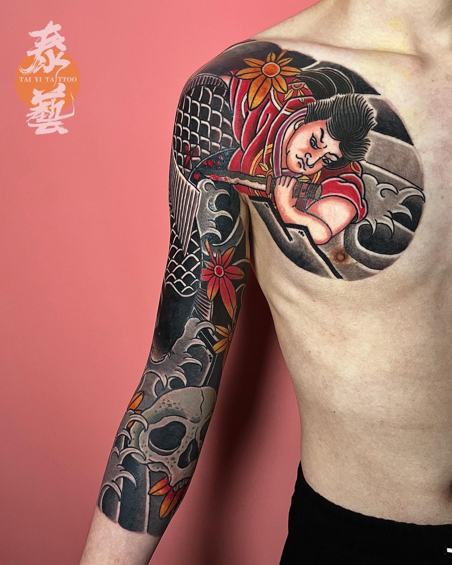 Buddha Chest Tattoo