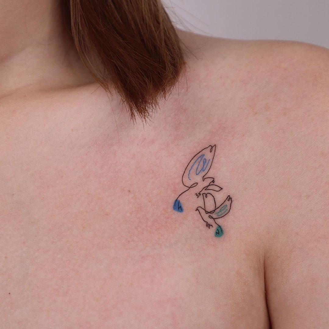 Minimal Clavicle Tattoo