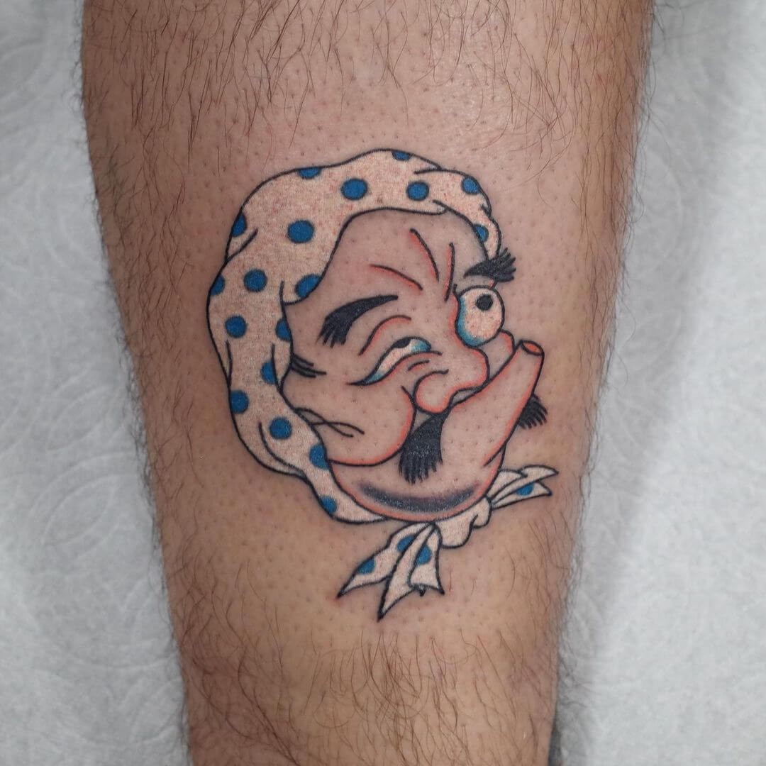 Hyottoko Tebori Tattoo