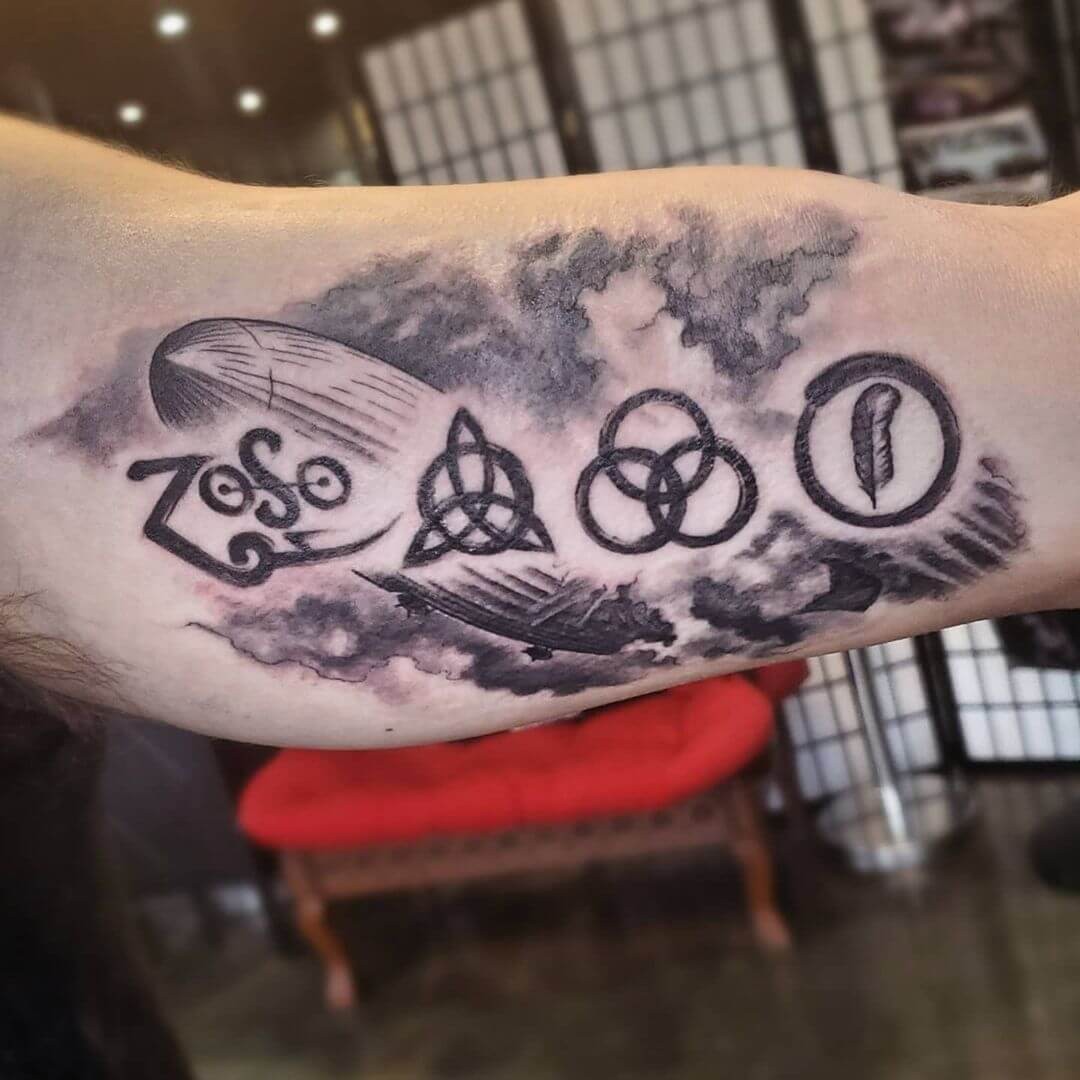 Led Zeppelin Logo Tattoo