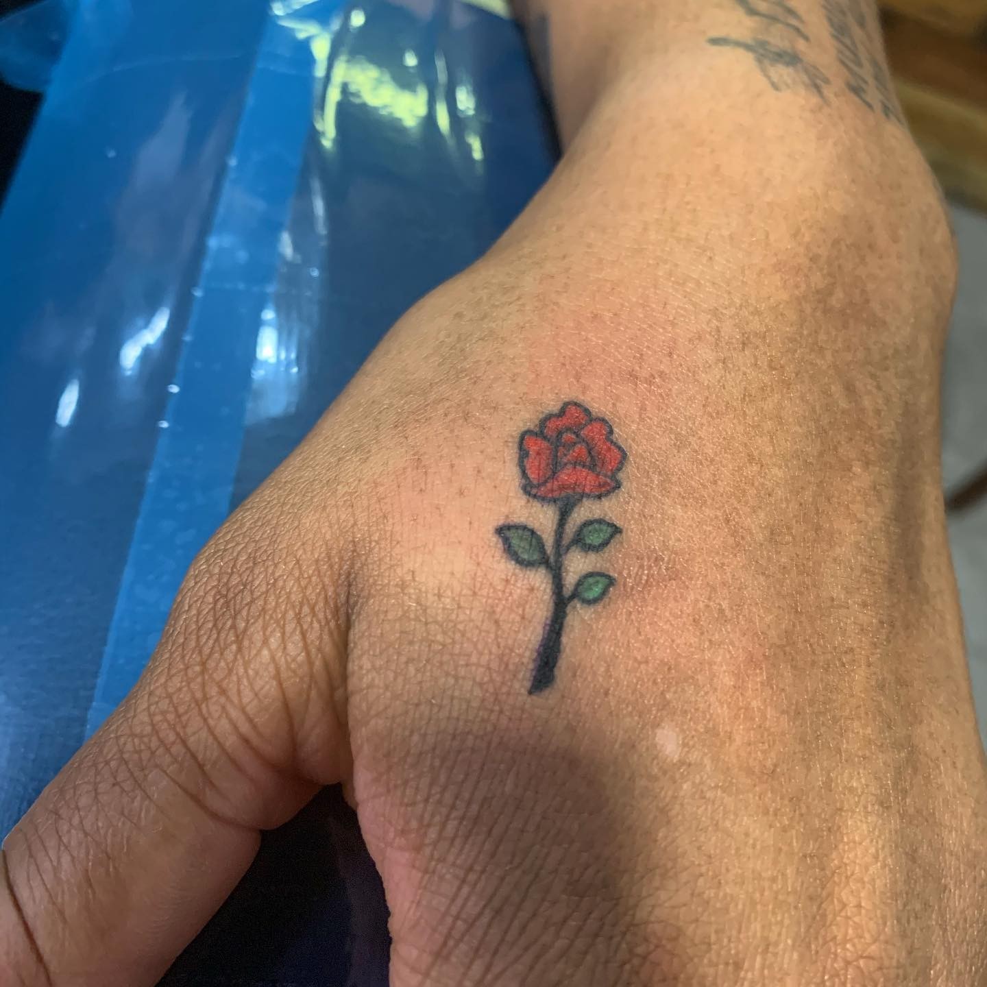 Rose Hand Tattoo