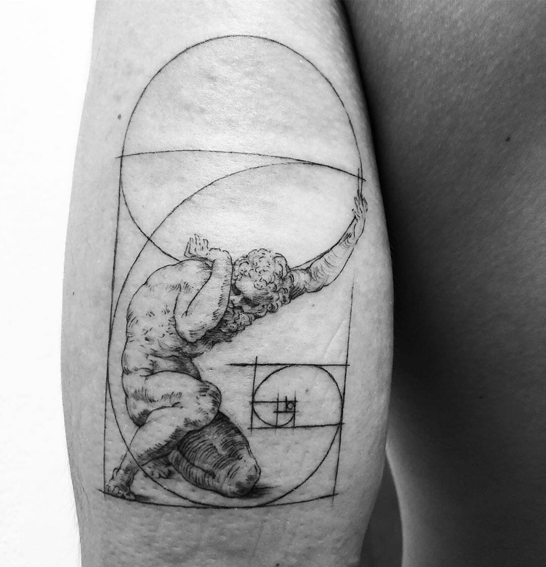 Geometry Golden Ratio and Atlas Tattoo