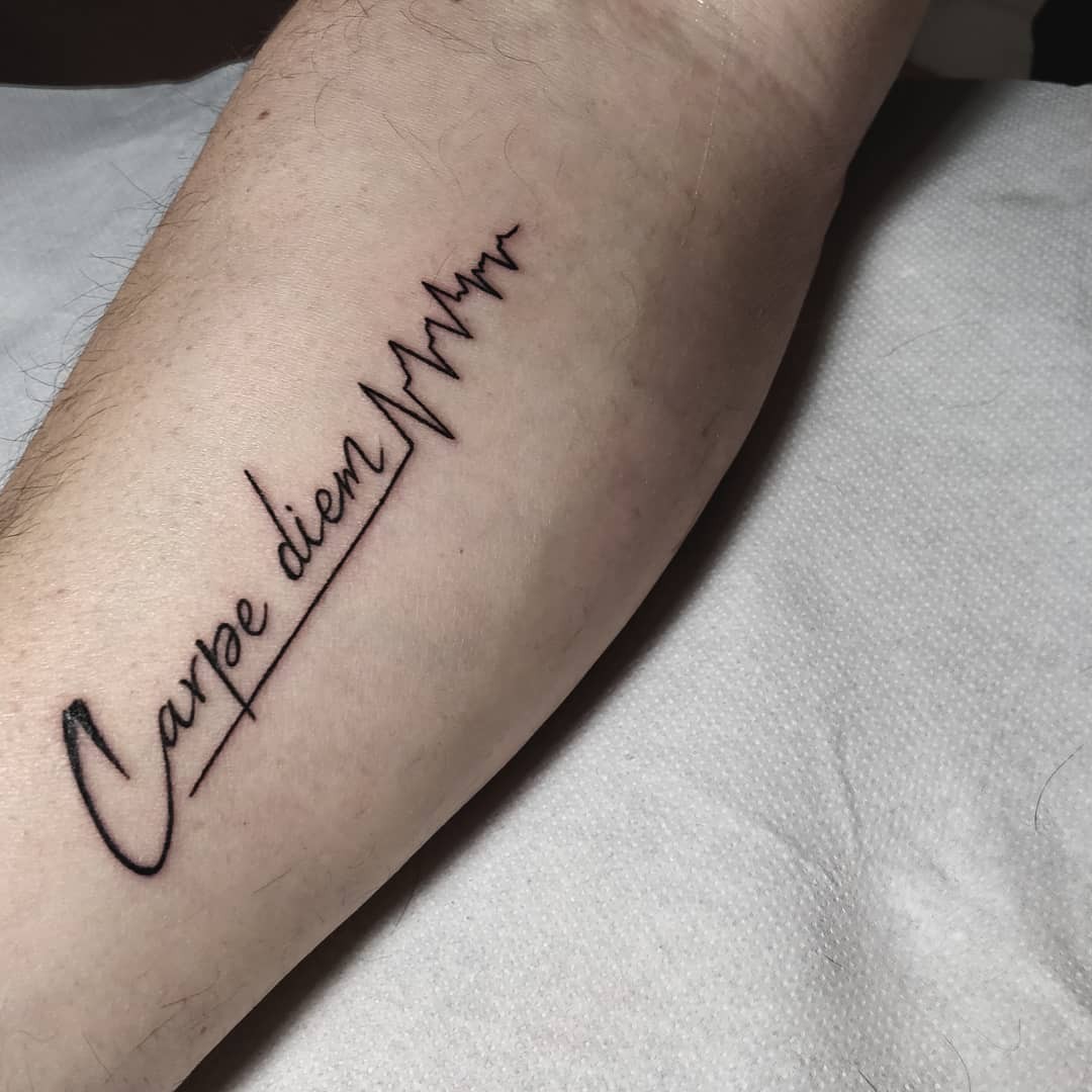 Simple Carpe Diem Tattoo