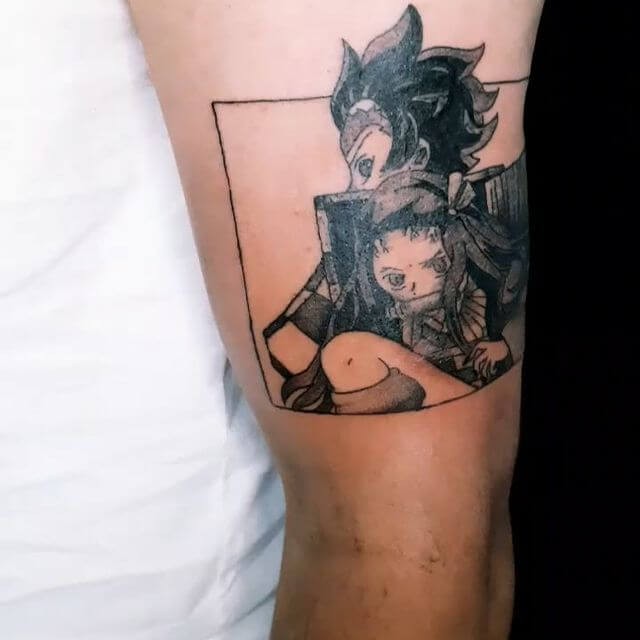 Demon Slayer and Tanjiro Tattoo