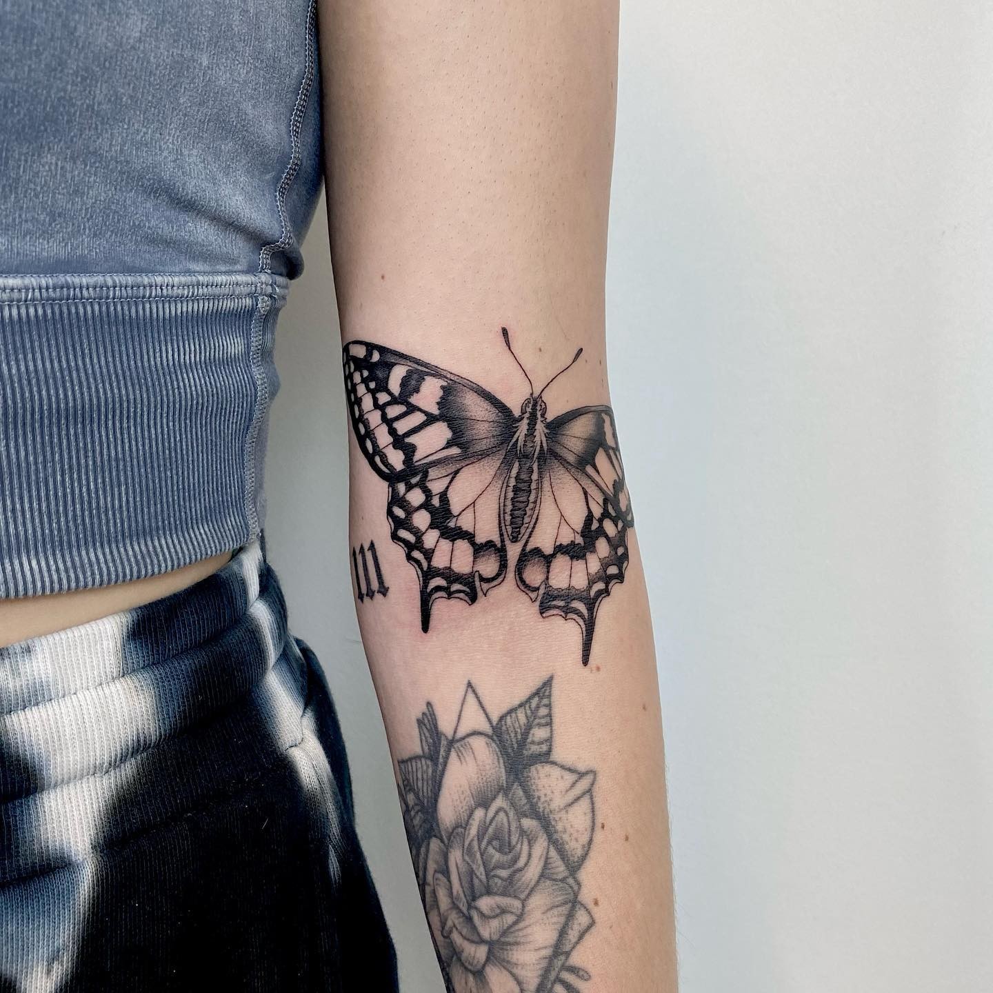 Monarch Butterfly on Forearm