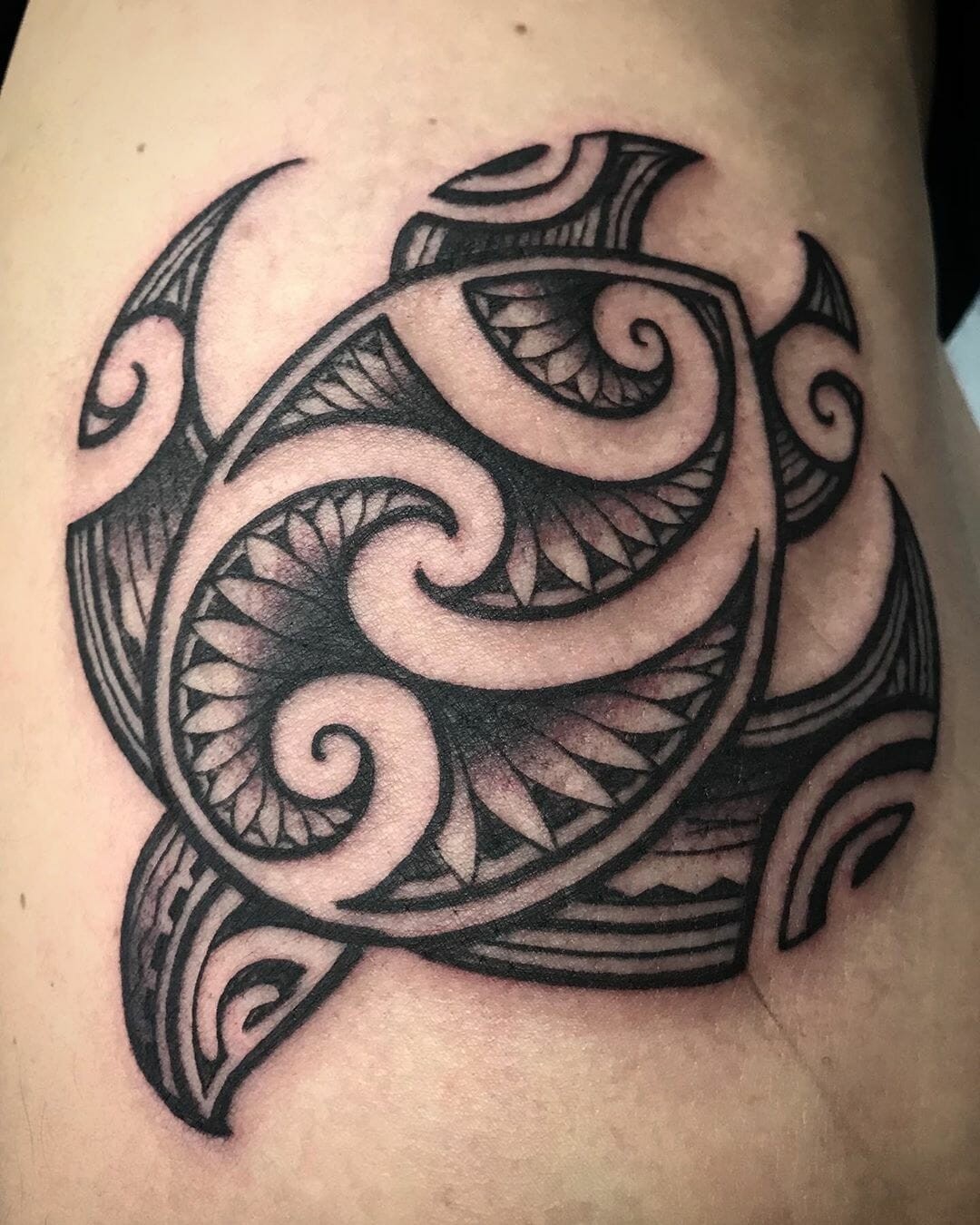 Polynesian Turtle Tattoo