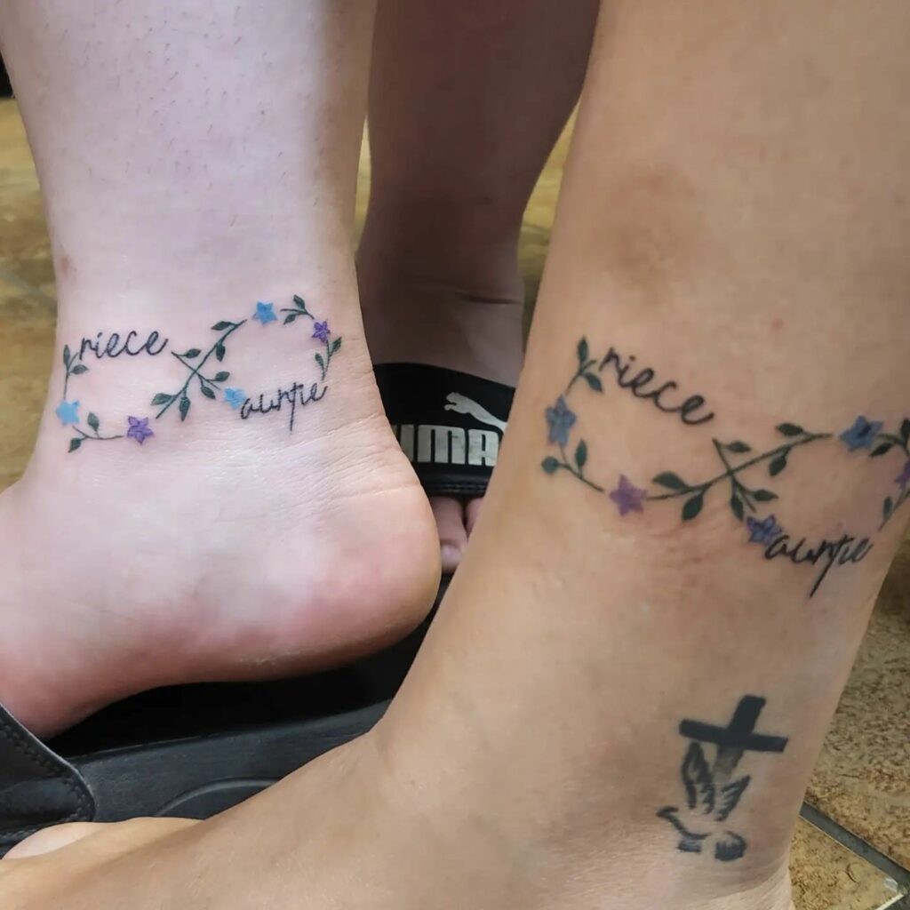 Meaningful Aunt and Niece Tattoos Ideas Words