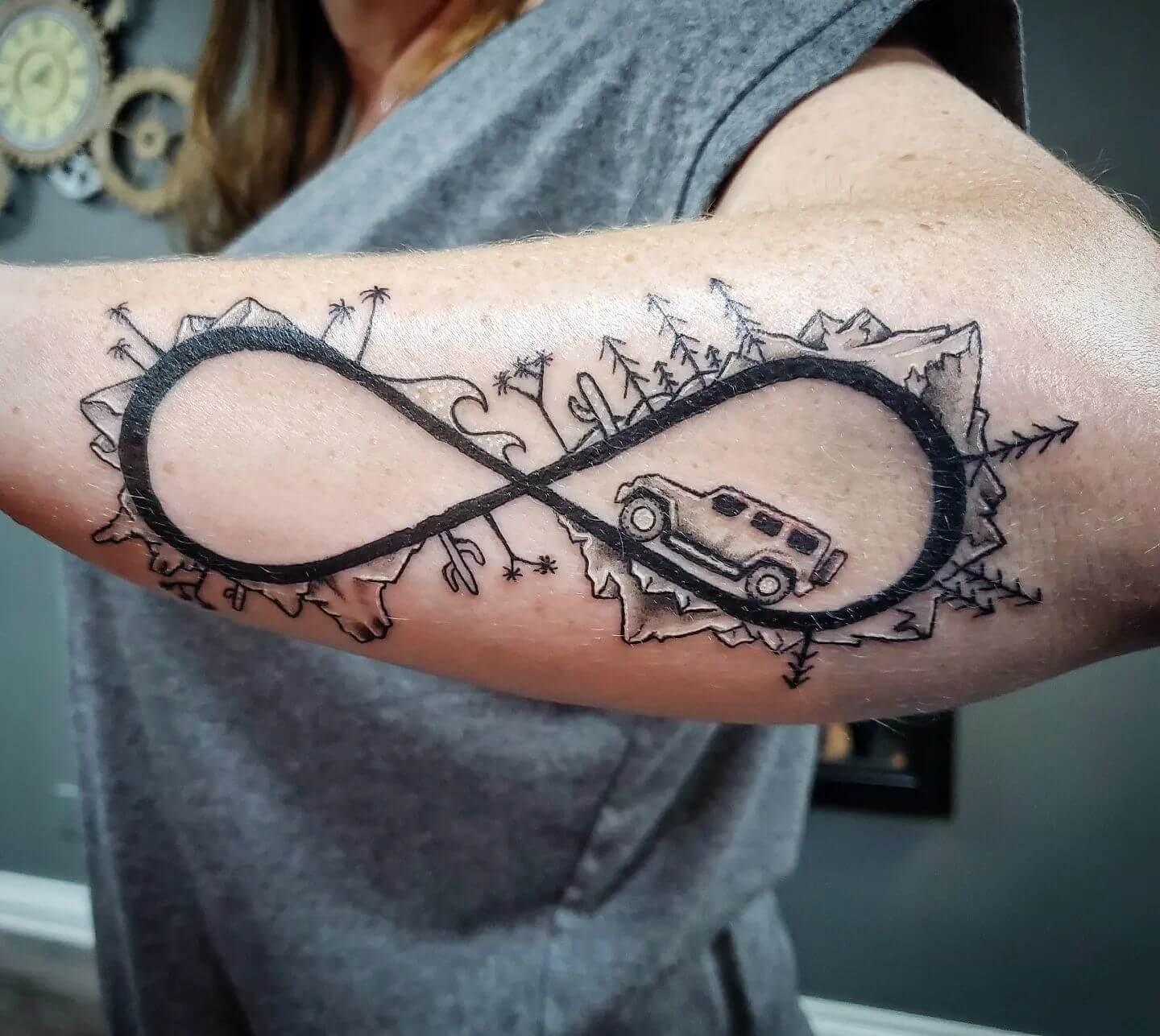 Infinite Jeep Tattoo Ideas