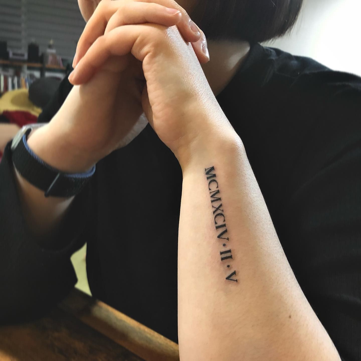 Simple Birth Date Tattoo Ideas In Roman Numerals