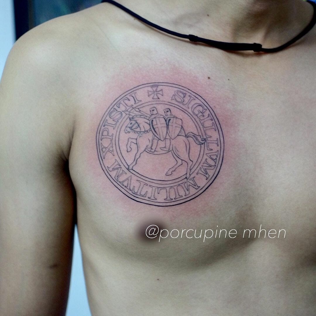 Knights Templar Logo Tattoo