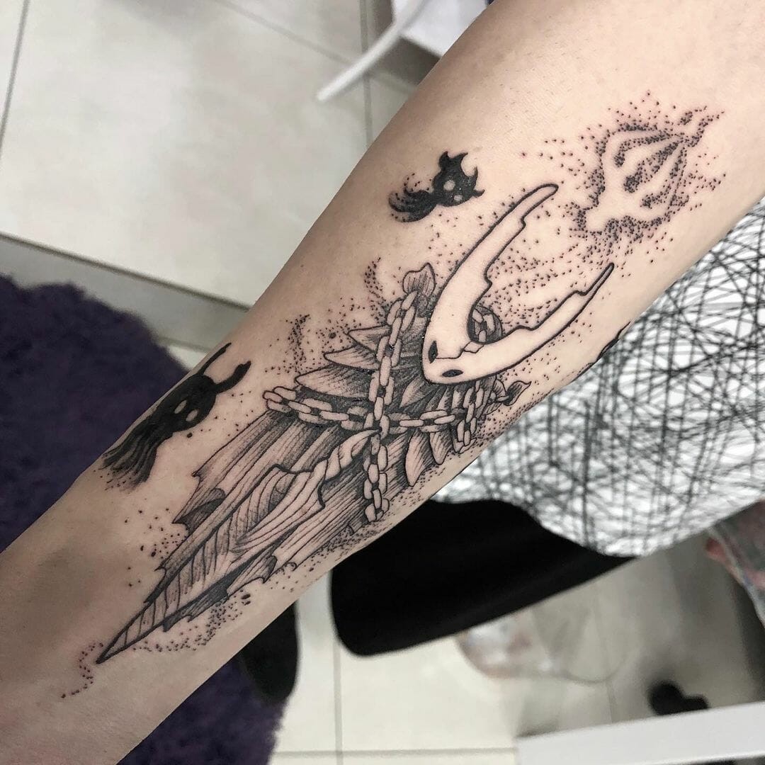 Hornet Hollow Knight Needle Tattoo