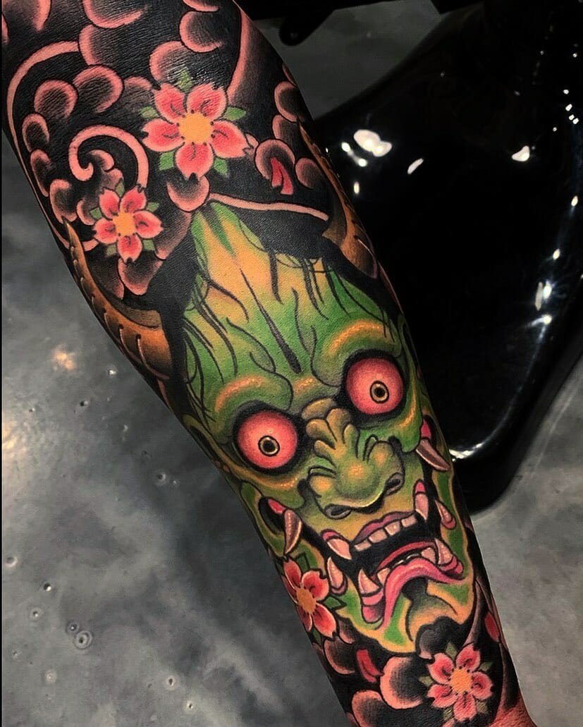 Oni Sleeve Tattoo