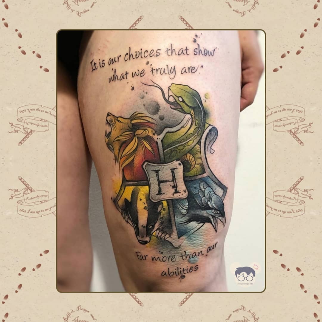 Houses Of Hogwarts Tattoo