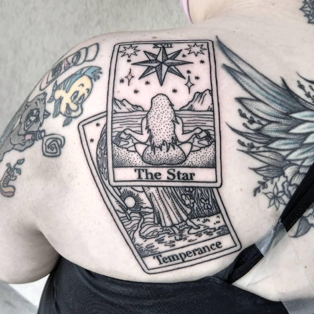 The Serene Star Tarot Tattoo