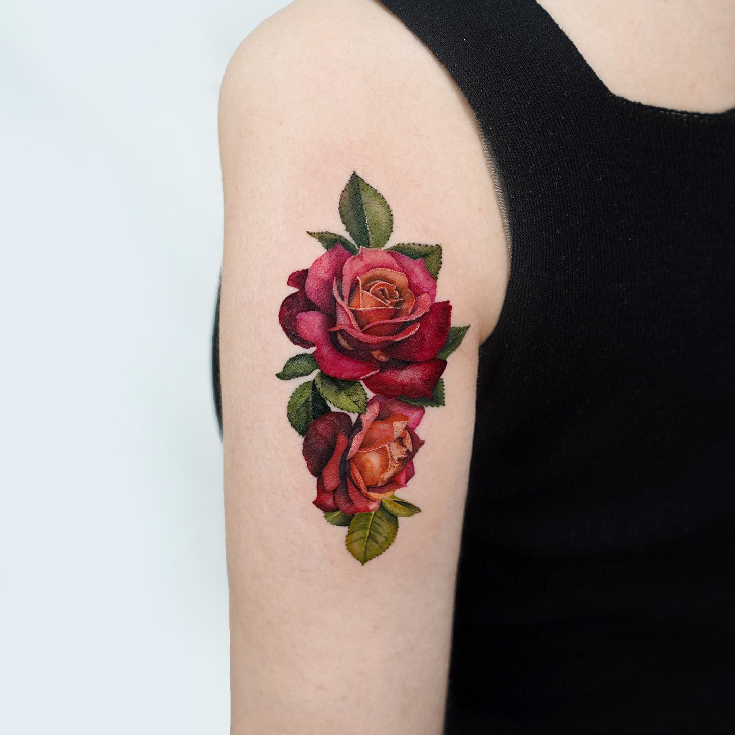 A Frameable Tattoo Of Roses