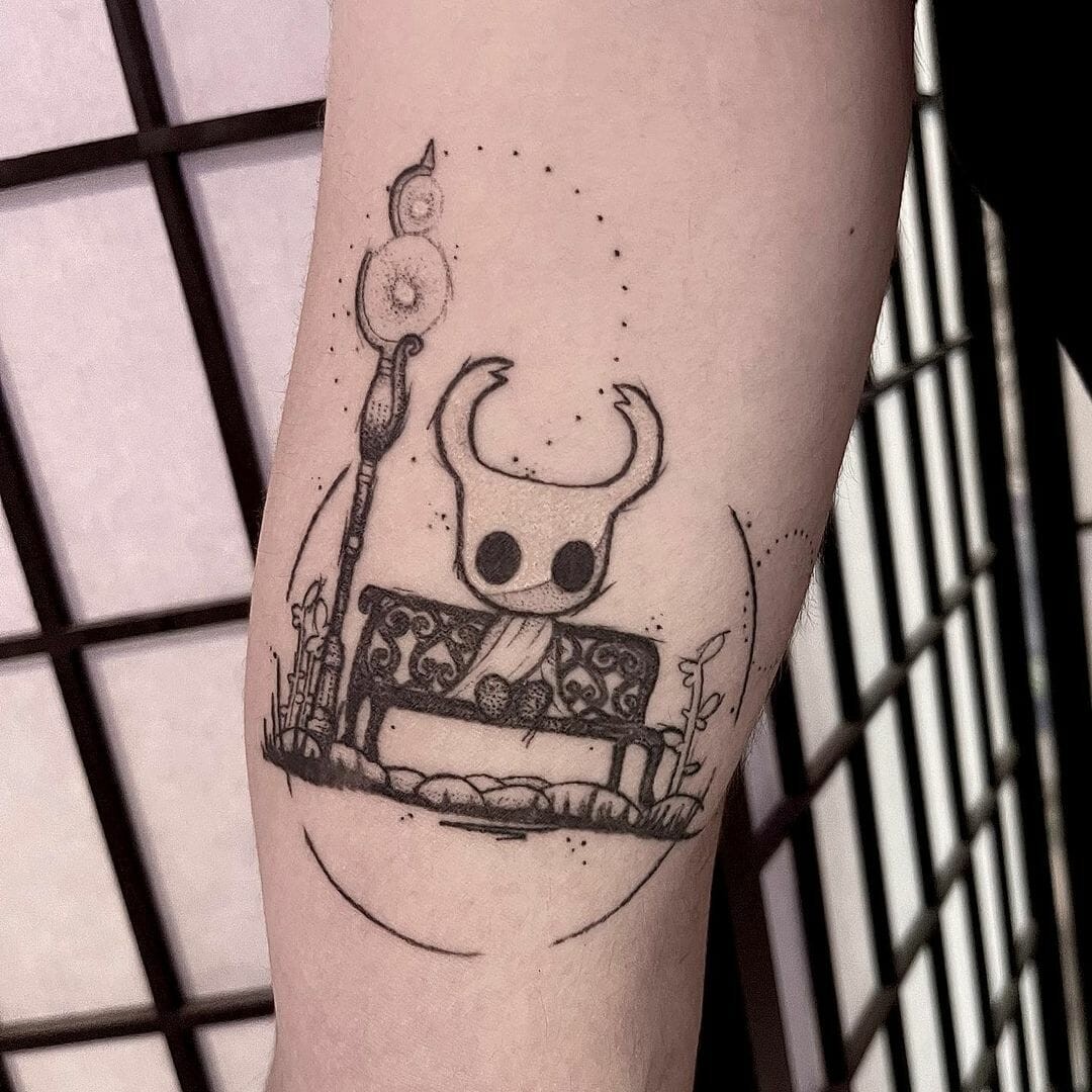 Hollow Knight Forearm Tattoo