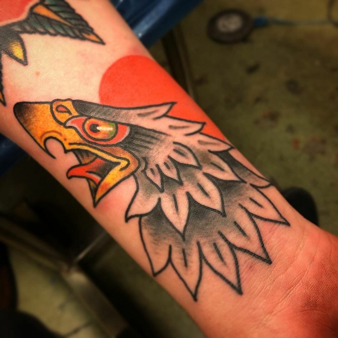 Bald Eagle Head Tattoo